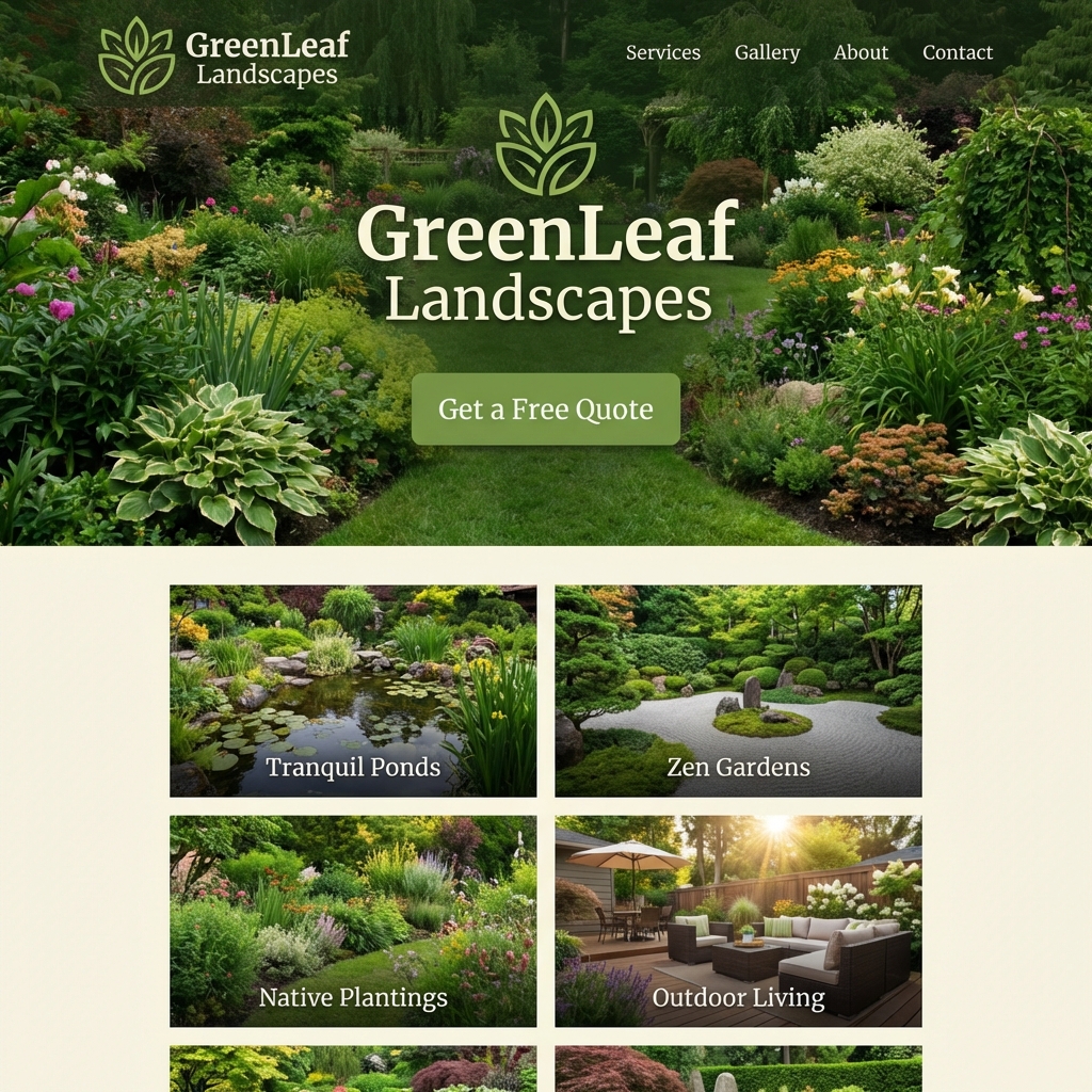 GreenLeaf Landscapes Website